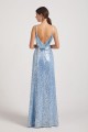 Spaghetti Straps V-Neck Backless Sequin Bridesmaid Dresses Canada